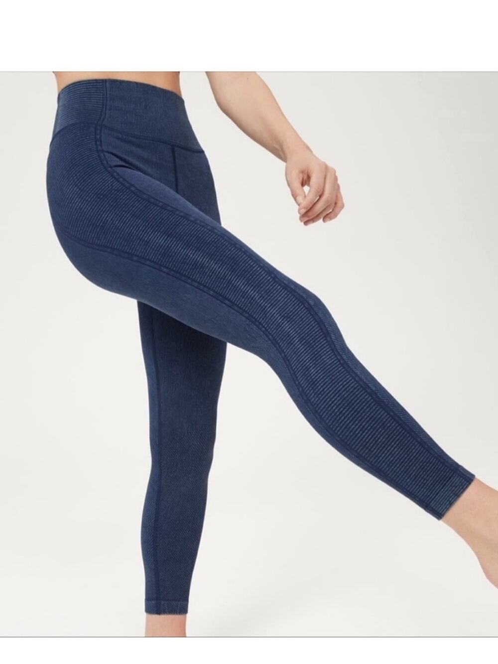 Aerie Offline Seamless High-Waisted Ribbed Leggings Gray Sz S